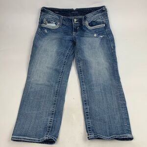 Vigoss The Chelsea Boyfriend Capri Ankle Length crop Jeans Size 11/12 Stretch
